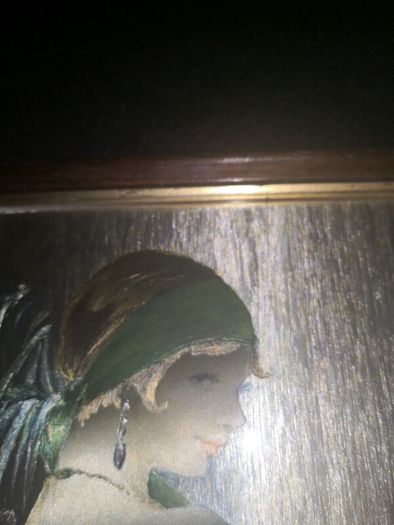 Art Deco lady picture holographic