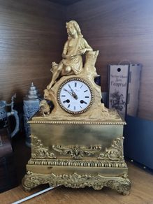 French gild Bronze clock