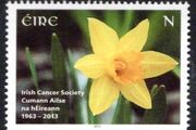 2013 Ireland 50th Anniversary of Irish Cancer Society Commemorative Stamp Mint Never Hinged (MNH)