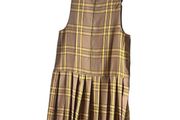 COLLUSION X Tartan pleated pinafore dress