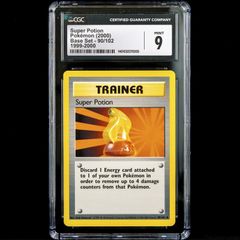 Super Potion 90/102 1999-2000 CGC 9 Mint Graded WOTC Base 1999 4th Print Pokemon