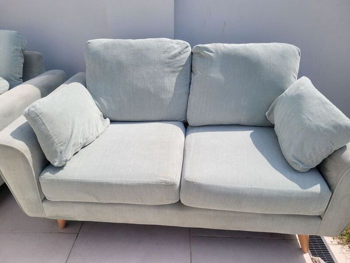 3 seater + 2 seater + large footstool