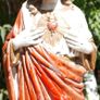 Antique Sacred Heart. Statue 16 inch Plaster Heart Jesus Christ Catholic Church Image 8