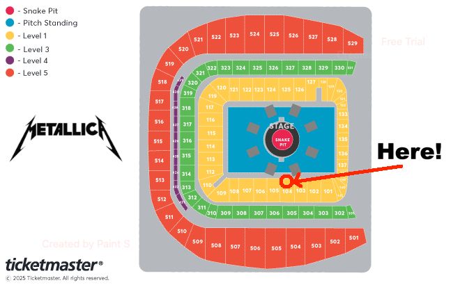 2 x BEST SEATS IN DUBLIN - FACE VALUE - Sunday - Metallica Enhanced Experience Tickets - Seek & Destroy Package
