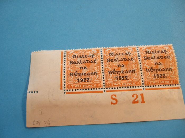 Irish Premium Overprints.