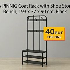 Ikea Pinnig coat hanger and shoe storage