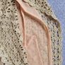 Vintage 1990s Y2K A-Wear gold crochet mini skirt S M boho Irish brand Image 8