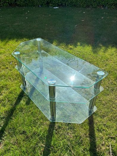 Glass TV Table
