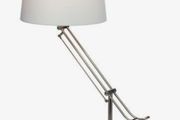Stainless Steel Adjustable Height Table Lamp