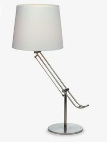 Stainless Steel Adjustable Height Table Lamp