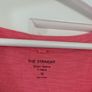 Pink Short Sleeve V Neck T-Shirt Image 5