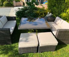 Garden furniture set 8 seats