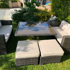 Garden furniture set 8 seats