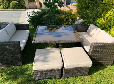 Garden furniture set 8 seats
