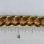 Men's Bracelet 18K  Gold Plated Cuban Link  Bracelet length 8" Image 10