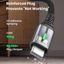 INIU USB C Charger Cable, 2m Type C Cable Fast Charging, Braided USB A to USB-C Phone Charger Cable USBC for iPhone 17 16 15 Pro Max, Samsung Galaxy S25 S24 Ultra, Pixel 10, iPad Air Switch Steam etc. Image 6