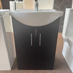 Clearance Black Vanity Unit Tap & Waste