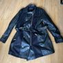River Island heavy leather coat with detachable fur Image 6