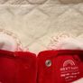 Next Red Velour Baby Sleepsuit Image 3