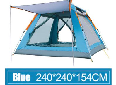 5-6 Persons Automatic Tent Outdoor Camping Tent Double Layer Waterproof Easy Instant Setup Protable Backpacking For Sun Shelter