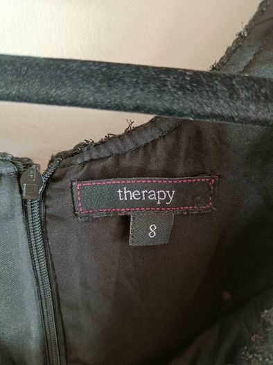 Therapy Black Textured Sparkle Dress