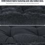 Calming Dog Bed for Medium Crate, Fluffy Washable Mattress, Long Plush Anti Anxiety Mat, Non Skid Bottom Dog Pillow Cushion, Pet Beds Shadow Image 2