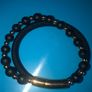 Mens Bracelet black and gold brand new Image 3