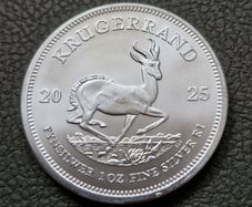 SA 2025 Krugerrand 1 oz .999 Silver coin