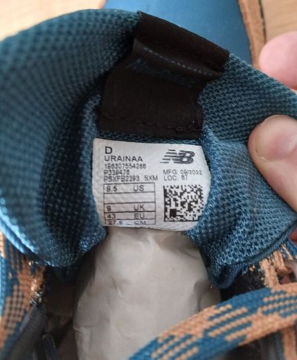 New Balance Rainier Tan Teal Boots - New in Box - UK 9/EU 43