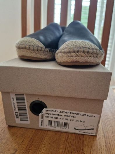 Selected Femme Leather Espadrilles New