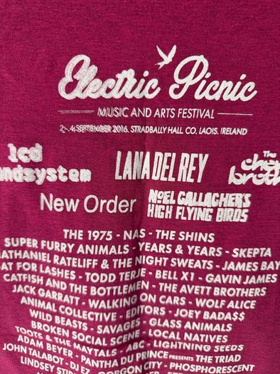2016 electric picnic merchandise t shirt size small