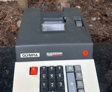 vintage electronic desktop adding machine