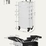 Professional Makeup Trolley Case with Lock & Wheels Image 8