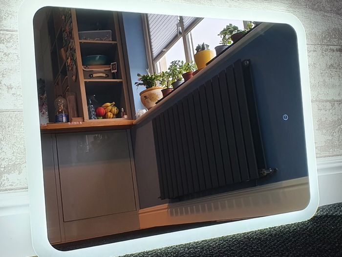 LED Bathroom Mirror Bluetooth Speakers Fog Free