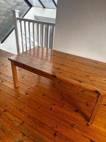 large wood coffee table