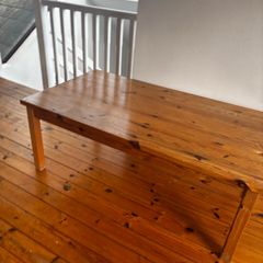 large wood coffee table