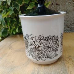 Vintage pottery storage jar