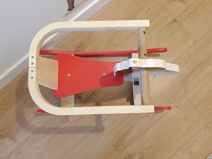 Wooden rocking horse