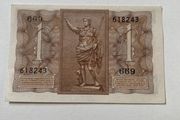 Bank Note 1939 Italian One Lira Note Regno D Italia UNC