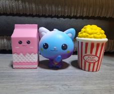 3 squishy toys