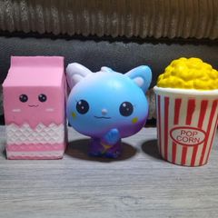3 squishy toys