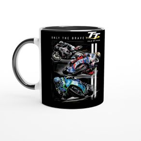 Isle Of Man TT Only The Brave Ceramic Mug Color Enhanced 11oz Design