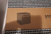 black/white storage box with lid