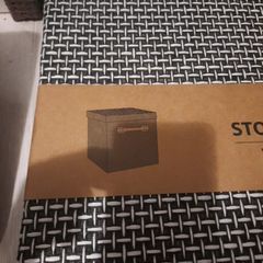 black/white storage box with lid