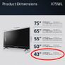 Sony Bravia X75WL 43inch 4K Smart TV (Google TV) Image 4