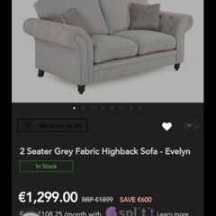 Ez living 2 seater sofa