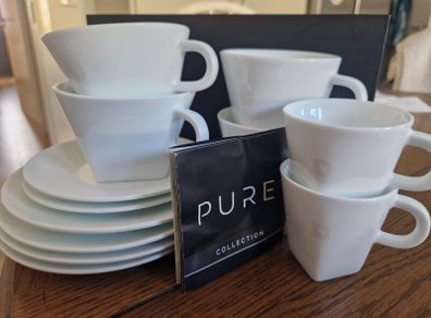 Pure Nespresso cups & saucers