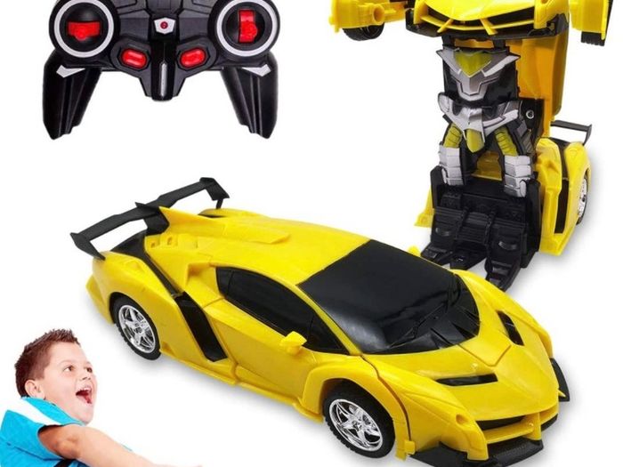 2 in 1 Transforming Remote Control Car, One Click Deformation Robot RC Car Toys for Kids Age 3 4 5 6  Year Old, Rechargeable 360 Degree Rotation with Light MULTIPLE COLOURS AVAILABLE (FREE POSTAGE)