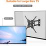 TV Wall Bracket, TV Mount for 26-55 inch Screens, Swivel TV Wall Bracket for Flat & Curved TV up to 30KG, Tilt (FREE POSTAGE) Image 5