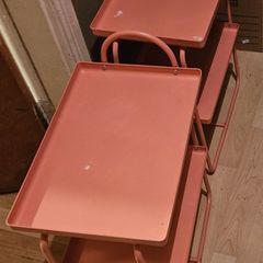 2 Pink Ikea Trolleys